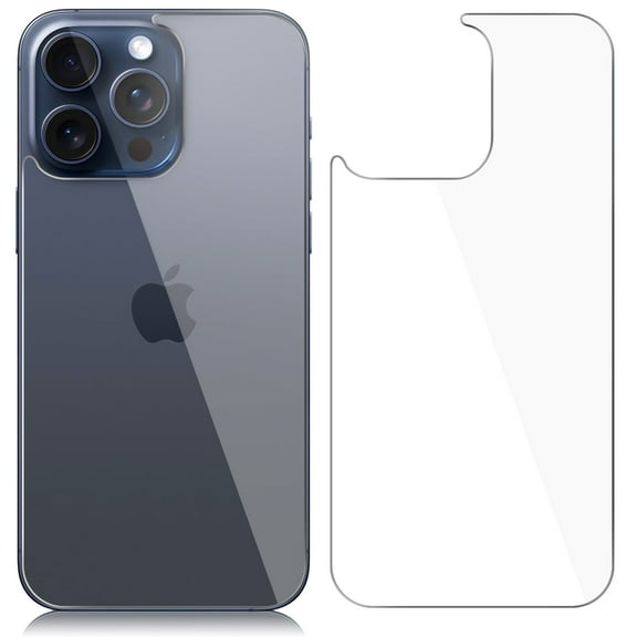 Beeyoka iPhone 15 Pro Back Screen Protector[2-Pack],Anti-Fingerprint/Scratch Glass Protector for iPhone 15 Pro (6.1 inch)