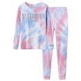 thumbnail image 1 of Beezizac Sleepover Pajama Set for Girls Tie Dye Cotton Snug-fit Long Sleeve PJ Size 6, 1 of 7