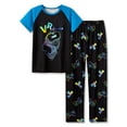 thumbnail image 1 of Beezizac 2-Piece Pajamas For Boys VR Time Gamer Cool Short Sleeve & Pants Soft Kid PJ Set Children Size 12, 1 of 7