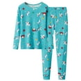 thumbnail image 1 of Beezizac 2-Piece Toddler Girls Christmas Pajamas Cotton Snug-Fit, Size 4T-14, 1 of 7