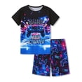 thumbnail image 1 of Beezizac Boys Summer Pajama Set, 2-Piece Gamer Game Controller PJs‌ - Short Sleeves & Shorts Soft Sleepwear Size 10, 1 of 7