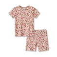 thumbnail image 1 of Beezizac Cute Leopard Heart Pajama Set for Baby/Toddler/Little Girls 2 Piece Short PJs Size 7, 1 of 7