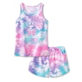 thumbnail image 1 of Beezizac Little & Big Girls Pajama Trendy Neon Tie Dye Butterfly Tank Top & Shorts Sets Soft Kids PJ Set Nightwear Size 10, 1 of 7