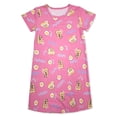 thumbnail image 1 of Beezizac Teen/Little Girls Nightgown – Summer Short Sleeves Sleepwear Cute Capybara & Toast Print Nightdress Pajama Size 12, 1 of 1
