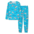 thumbnail image 1 of Beezizac Toddler & Little Boys Pajamas Blue Sharks 2-Piece Soft Snug-fit Long Sleeve PJ Set Kid Sleepwear Size 10, 1 of 7