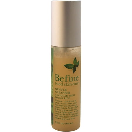 Befine Gentle Cleanser with Sugar, Mint, Oats and Rice Facial Cleanser, 3.4 oz