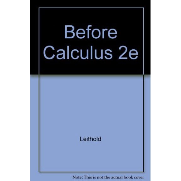 Pre-Owned Before Calculus: Functions, Graphs, and Analytic Geometry (Hardcover) 0060439114 9780060439118