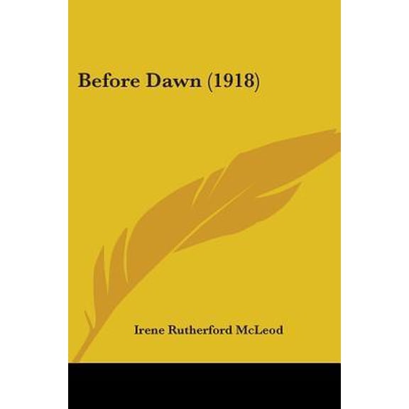 Before Dawn (1918) Paperback