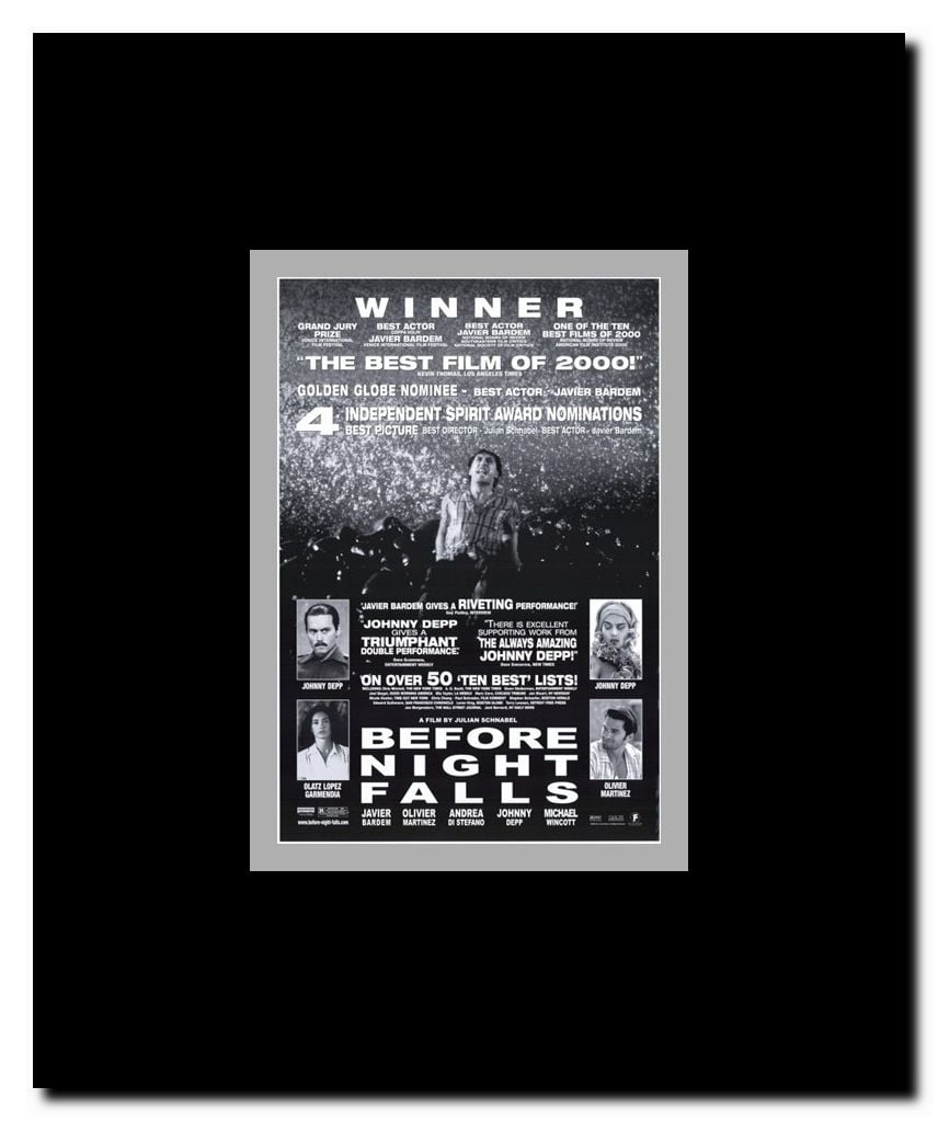 Before Night Falls Framed Movie Poster