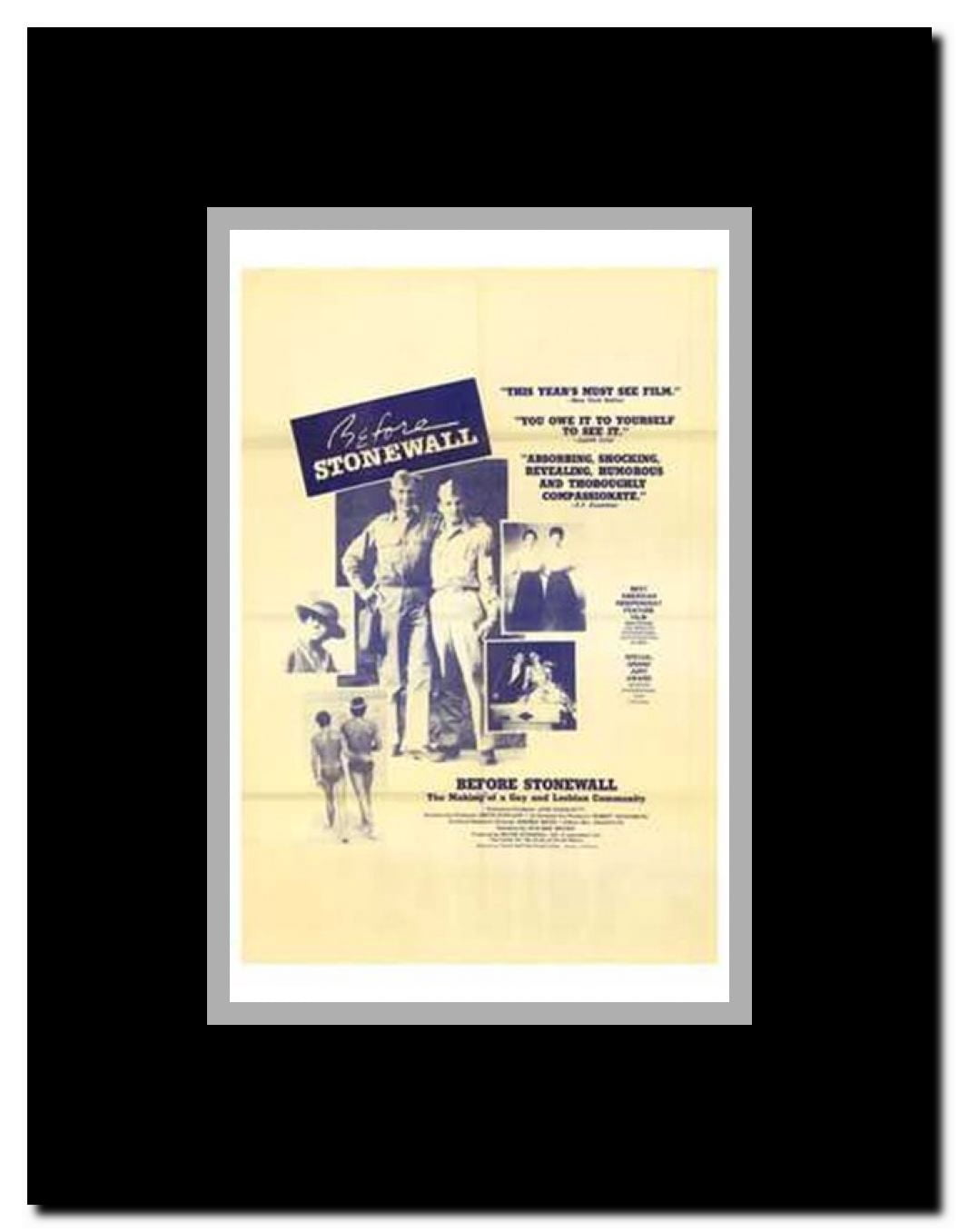 Before Stonewall Framed Movie Poster