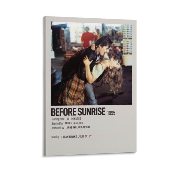 Before Sunrise Classic Movie Poster (10) Picture Print Wall Art Poster Painting Canvas Posters Artworks Gift Room Aesthetic 16x24inch(40x60cm)