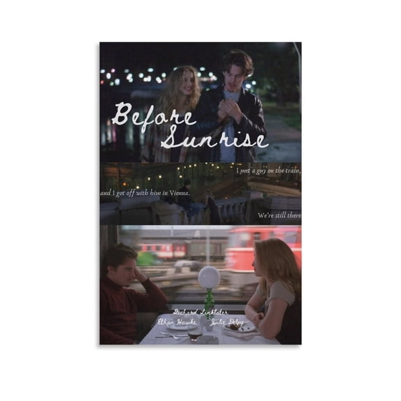 Before Sunrise Classic Movie Poster (6) Poster Decorative Painting Canvas Wall Art Living Room Posters Bedroom Painting 20x30inch(50x75cm)