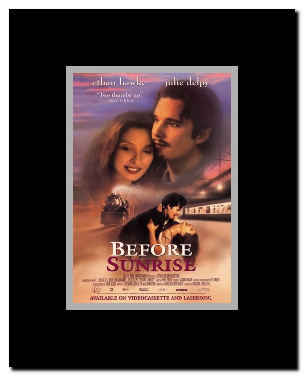 Before Sunrise Framed Movie Poster