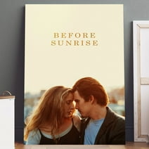 Before Sunrise Movie Poster Printed on Canvas (5" x 7") Wall Art - High Quality Print, Ready to Hang - For Home Theater, Living Room, Bedroom Decor