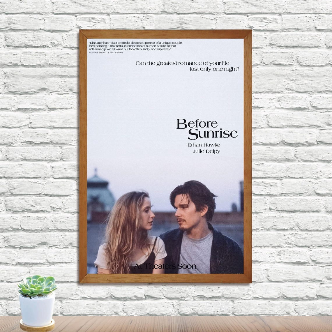 Before Sunrise Movie Poster, Vintage Retro Print, Wall Art Print ...