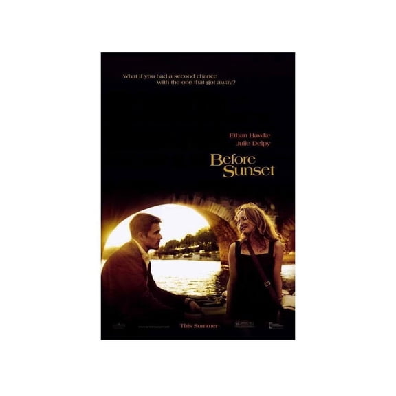 Before Sunset Ethan Hawke Julie Delpy Movie Film Poster