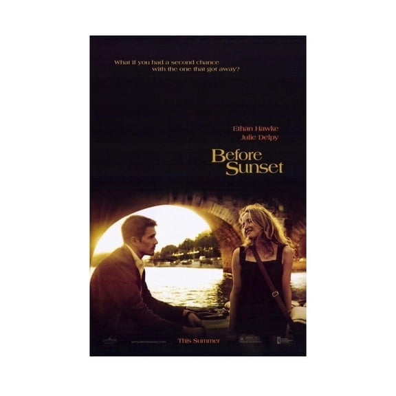 Before Sunset Ethan Hawke Julie Delpy Movie Film Poster