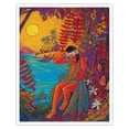 thumbnail image 1 of Before The Hula - Hawaiian Hula Dancer - From an Original Color Painting by Rick Sharp - Fine Art Matte Paper Print (Unframed) 16x20in, 1 of 4
