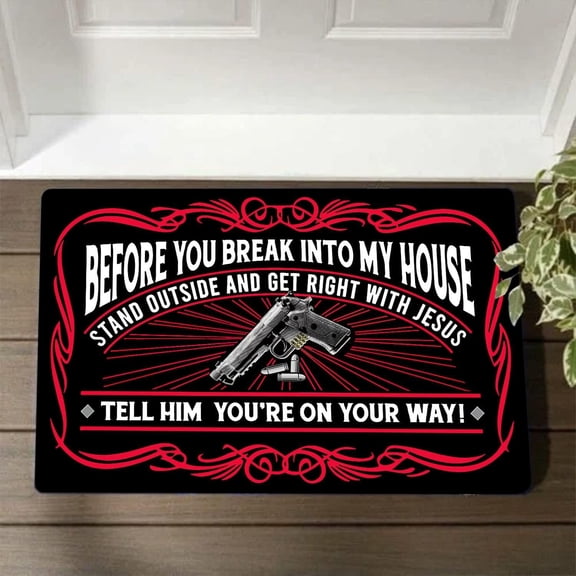 Before You Break Mats for Front Door Entry Front Porch Doormat Non-Slip Carpet Rugs Floor Mat Decorative for Home Bathroom Kitchen Indoor 20x32 Inch