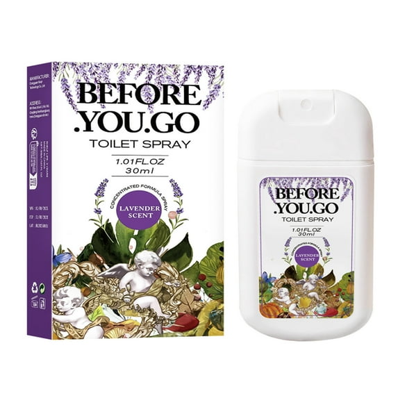 Before-You-Go Pocket Toilet Spray, Travel Essentials, 30ml/1 Oz, Spring Variety 3 Kind , On-The-Go Bathroom Odor Deodorizer with , Rose, lavender, lemon 3 Scents, 2Pcs