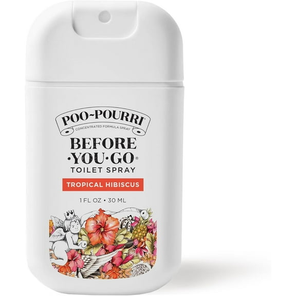 Before-You-Go Toilet Spray, Lavender Vanilla, 2 Fl Oz, Up to 100 Uses, Bathroom Odor Deodorizer with Essential Oils for Home or Work, Travel Essentials, TSA Approved Size