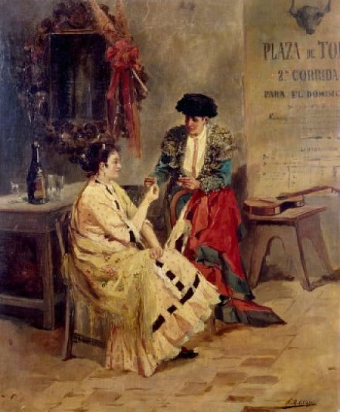 Before the Bullfight Villagas G (19th CSpanish) Canvas Art - (18 x 24)