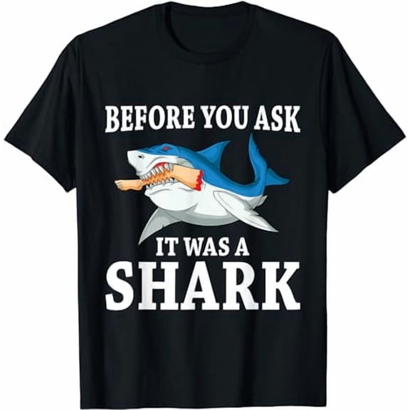 Before you ask it was a shark leg amputee amputation T-Shirt