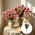 thumbnail image 1 of Beforeyayn 2PC Artificial Simulation Flower 6-Forked Orchid Tulips, Fade resistant & bendable for DIY arrangements., 1 of 6