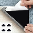 thumbnail image 1 of Beforeyayn 4 pcs Rug Tape, Non Slip Rug Pads Grippers for Hardwood, Tile Floors, Large Rugs, Washable Adhesive, Ultra-Thin Discreet Design, Reusable for Indoor, Outdoor Use, 1 of 6