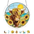 thumbnail image 1 of Beforeyayn Acrylic Puzzles Suncatcher 95 Pieces, Puzzle decoration for women men mom birthday gift, perfect for home decor, window hanging, and colorful art piece., 1 of 6
