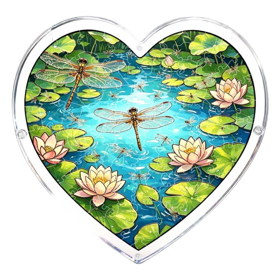 Beforeyayn Acrylic Puzzles Suncatcher Window Hanging, 94 Pieces Stained Glass Puzzle For Gift Lovers, Window Or Home, Song Decoration For Women Men Mom Birthday Decor