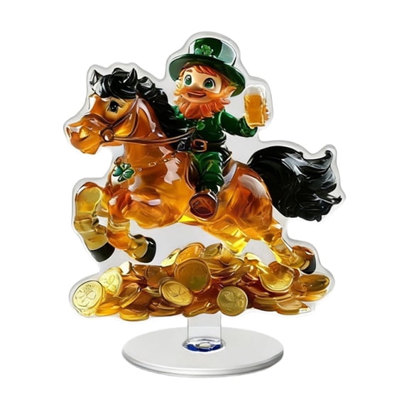 Beforeyayn Acrylic Rotating Desktop Ornament, Holiday Themed Decor That Spins, Festive Season Display Piece For Table, Decorative Accent For Desk, Shelf, And Seasonal Celebration