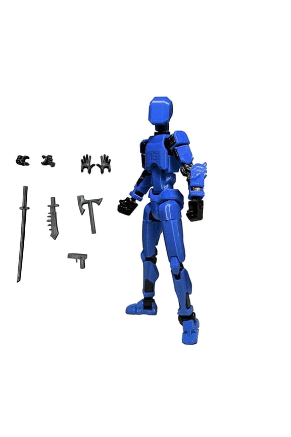Beforeyayn Action Figures, T13 Action Figure 3D Printed Multi-Jointed Movable,13 Articulated Robot Dummy Action Figures, Birthday Valentines Gifts for Him Holiday Saving Gifts