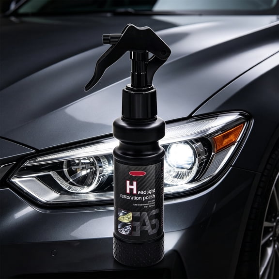 Beforeyayn Car Headlight Repair Liquid, Spray On Restores Cloudy Headlights, For Car Owners, Garage Or Driveway, Diy Auto Maintenance,