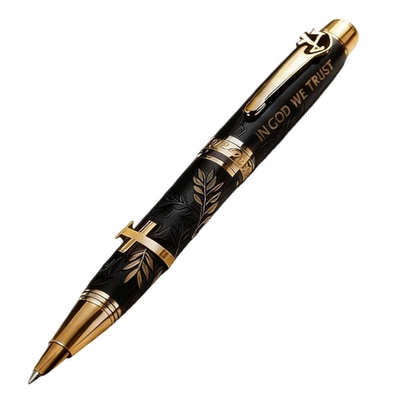 Beforeyayn Christian Engraved Gift Pen, Christian Gifts for Men: Engraved Man of God Rollerball Pen - Perfect Pastor Appreciation, Father's Day, Christian Graduation Gifts