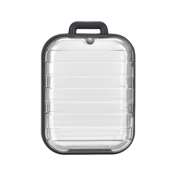 Beforeyayn Clear Hanging Display Organizer Case with Magnetic Lock, Transparent Storage Box for Photos Mini Dolls and Keys, Secure Holder for Jewelry and Small Collectibles, Display Case