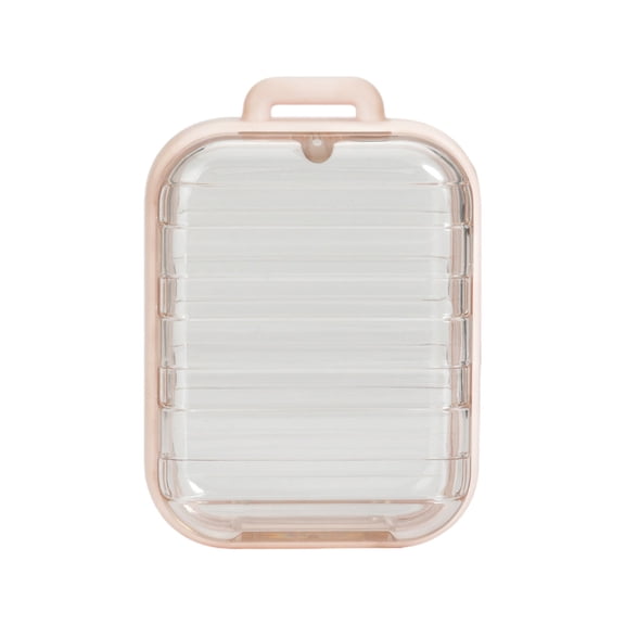 Beforeyayn Clear Hanging Display Organizer Case with Magnetic Lock, Transparent Storage Box for Photos Mini Dolls and Keys, Secure Holder for Jewelry and Small Collectibles, Display Case