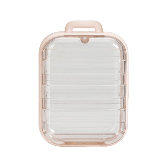 Beforeyayn Clear Hanging Display Organizer Case with Magnetic Lock, Transparent Storage Box for Photos Mini Dolls and Keys, Secure Holder for Jewelry and Small Collectibles, Display Case