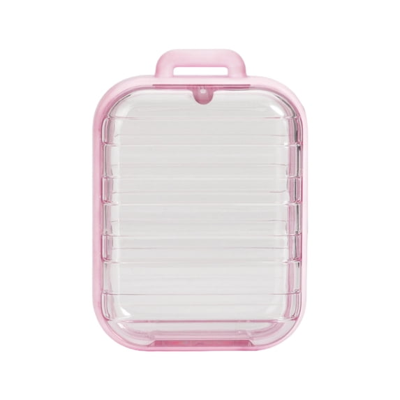 Beforeyayn Clear Hanging Display Organizer Case with Magnetic Lock, Transparent Storage Box for Photos Mini Dolls and Keys, Secure Holder for Jewelry and Small Collectibles, Display Case