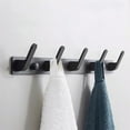 thumbnail image 1 of Beforeyayn Coat Rack Wall Mounted - 5 Hooks, Heavy Duty, Stainless Aluminum, Metal Coat Hook Rail for Coat Hat Towel Purse Robes Mudroom Bathroom Entryway Holiday Saving Gifts, 1 of 7