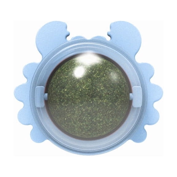 Beforeyayn Crab Design Catnip Ball for Cats, Rotatable Interactive Toy for Stress Relief and Hunting Instinct Training, Suits Home, Cat Carrier, Refillable Catnip Chamber