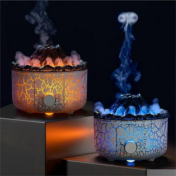 Beforeyayn Creative Volcanic Lava Aromatherapy Machine Home Desktop Humidifier Flame Aromatherapy Machine Holiday Gifts