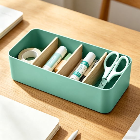 Beforeyayn Desktop Storage Box Bamboo Wood Vanity Organizer for Jewelry Ring Earring Necklace Bracelet Countertop Display Holder