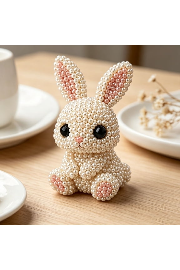 Diy Bead Animal Kit, Beginner Friendly Beading Set for Handmade Accessory Lovers, Fits Coffee Table, Camper, Fun Activity for Adults and Older Kids