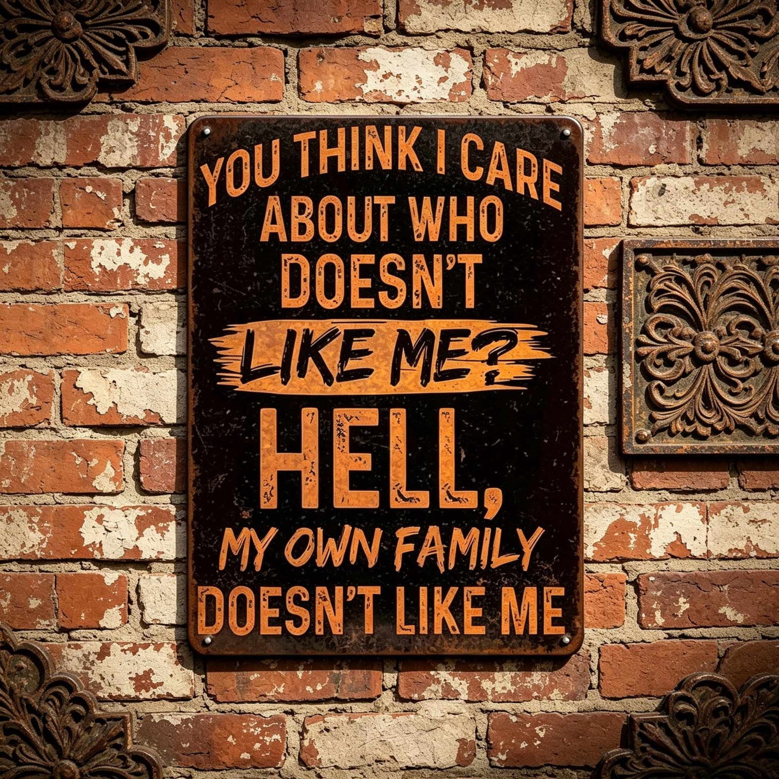 Beforeyayn Funny Man Cave Sign, Vintage Tin Decor Sarcastic Quote Wall ...