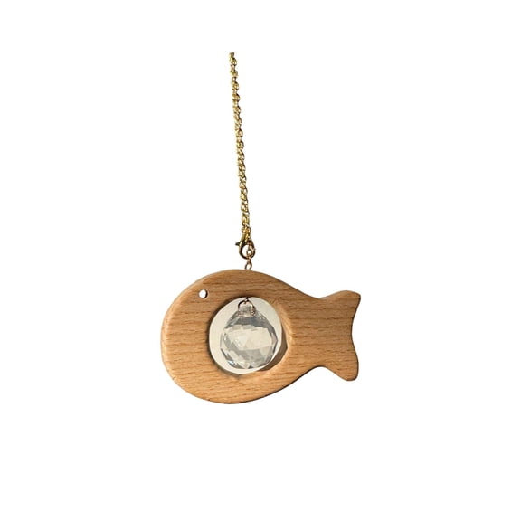 Beforeyayn Glass Crystal Ball Sun Catcher with Bird Design, Decorative Pendant for Window and Indoor Hanging, Light Scattering Ornament for Room and Space Decor, Creative Accent