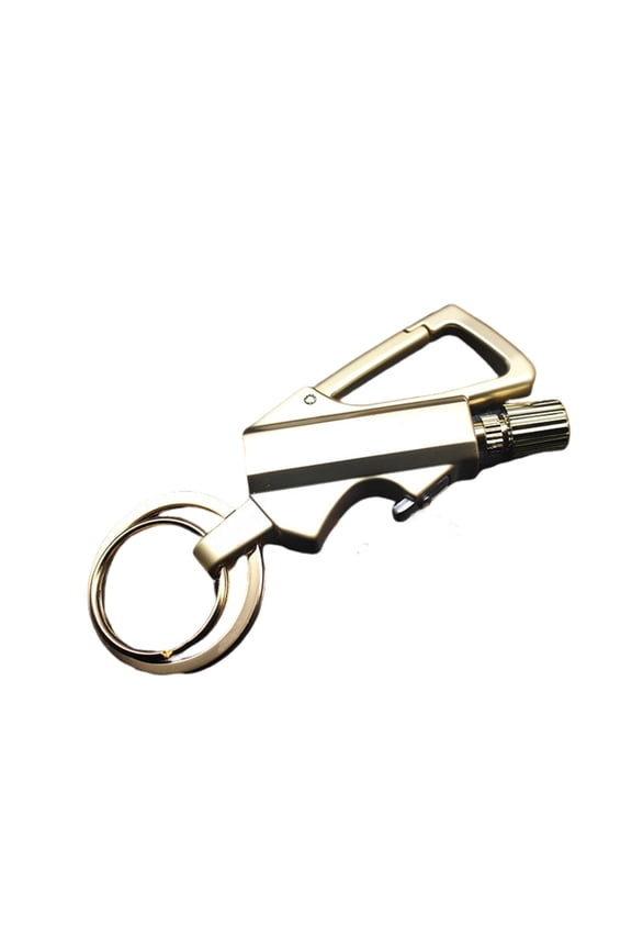 Multifunctional Match Kerosene Lighter, Outdoor Portable Bottle Opener Keychain Tool, Liquid Refillable Lighter with Included Gift Bag for Gifting