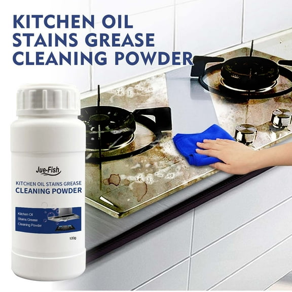 Beforeyayn Oil Dirt Cleaning Powder Kitchen Heavy Oil Dirt Cleaning Range Hood Stove Rust Dirt Cleaning Powder 100g Holiday Saving Gifts