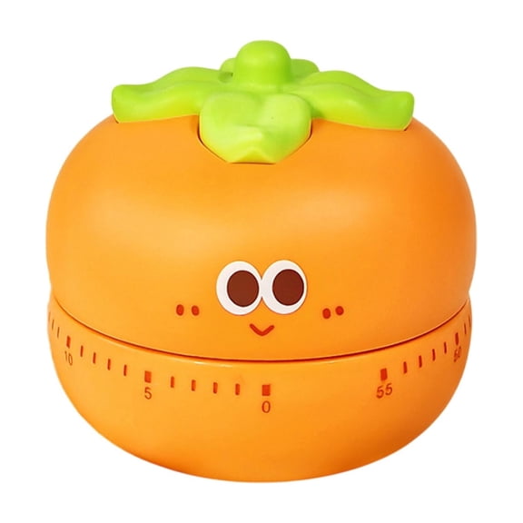 Beforeyayn Persimmon Shaped Kitchen Timer, Cute Fruit Design Countdown Timer For Cooking, Fun Tool For Students And Home Use, Mechanical Timer For Baking, Study, And Time Management Tasks