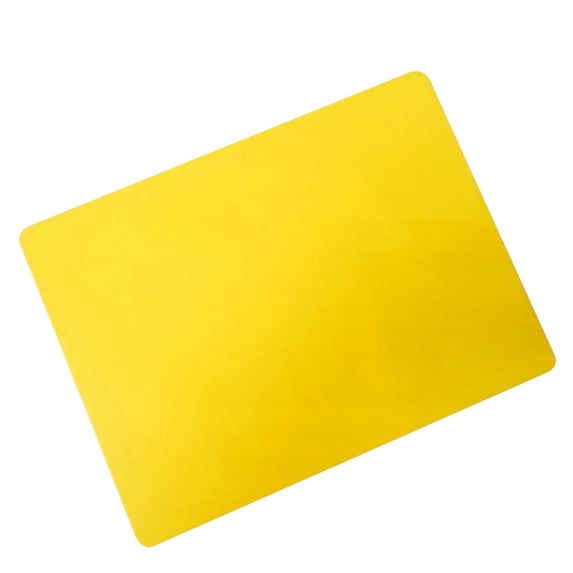 Uxgjfwu Silicone Placemats Non-Slip, 12x16 inch Waterproof Desk Mats for Dining Table, Table Mats, Heat Resistant Kitchen Mats Easy Clean Yellow